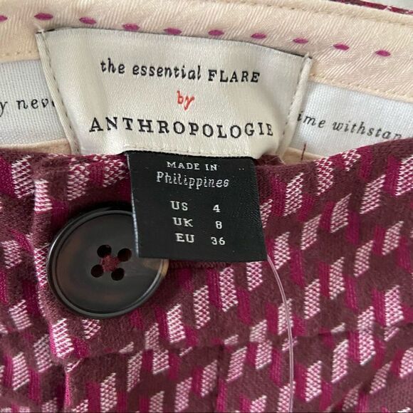 Anthropologie-the Essential Slim Flared Pants - Picture 11 of 12